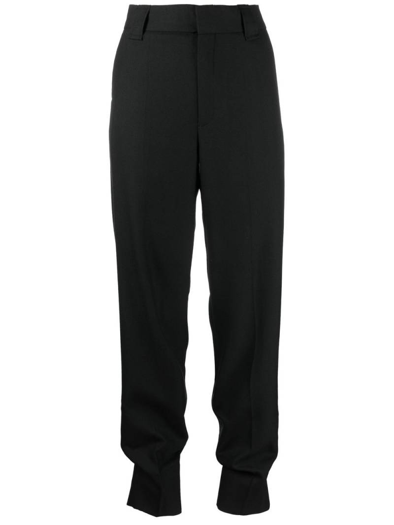 GANNI tapered cuff tailored trousers - Black von GANNI