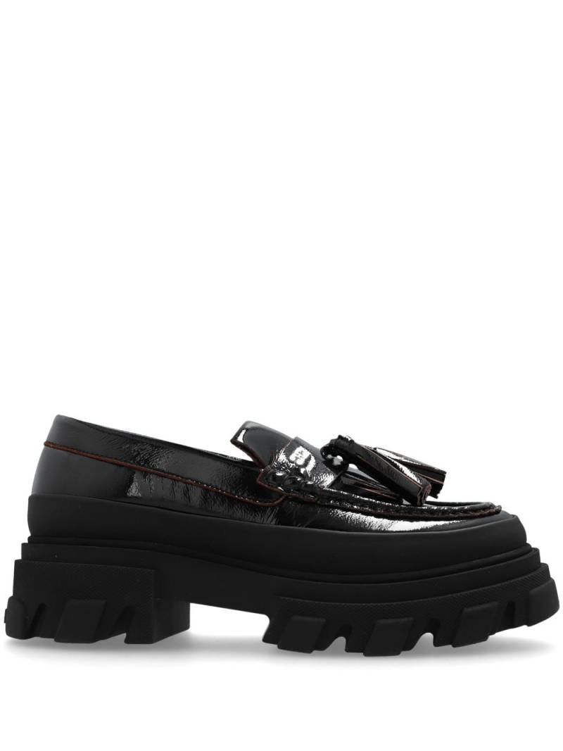 GANNI tassel loafers - Black von GANNI