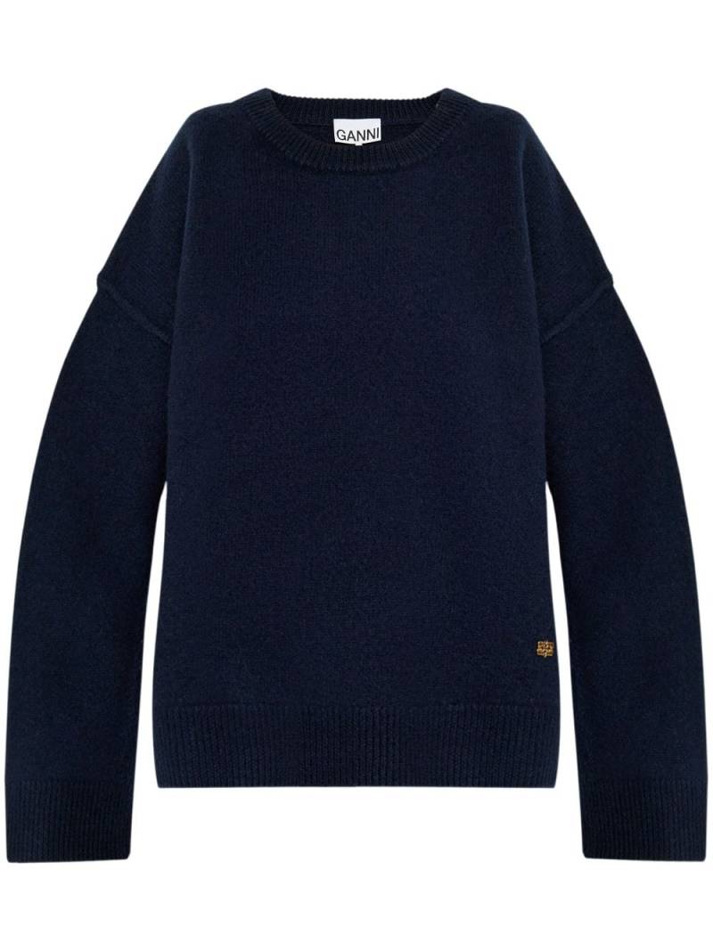 GANNI wool sweater - Blue von GANNI