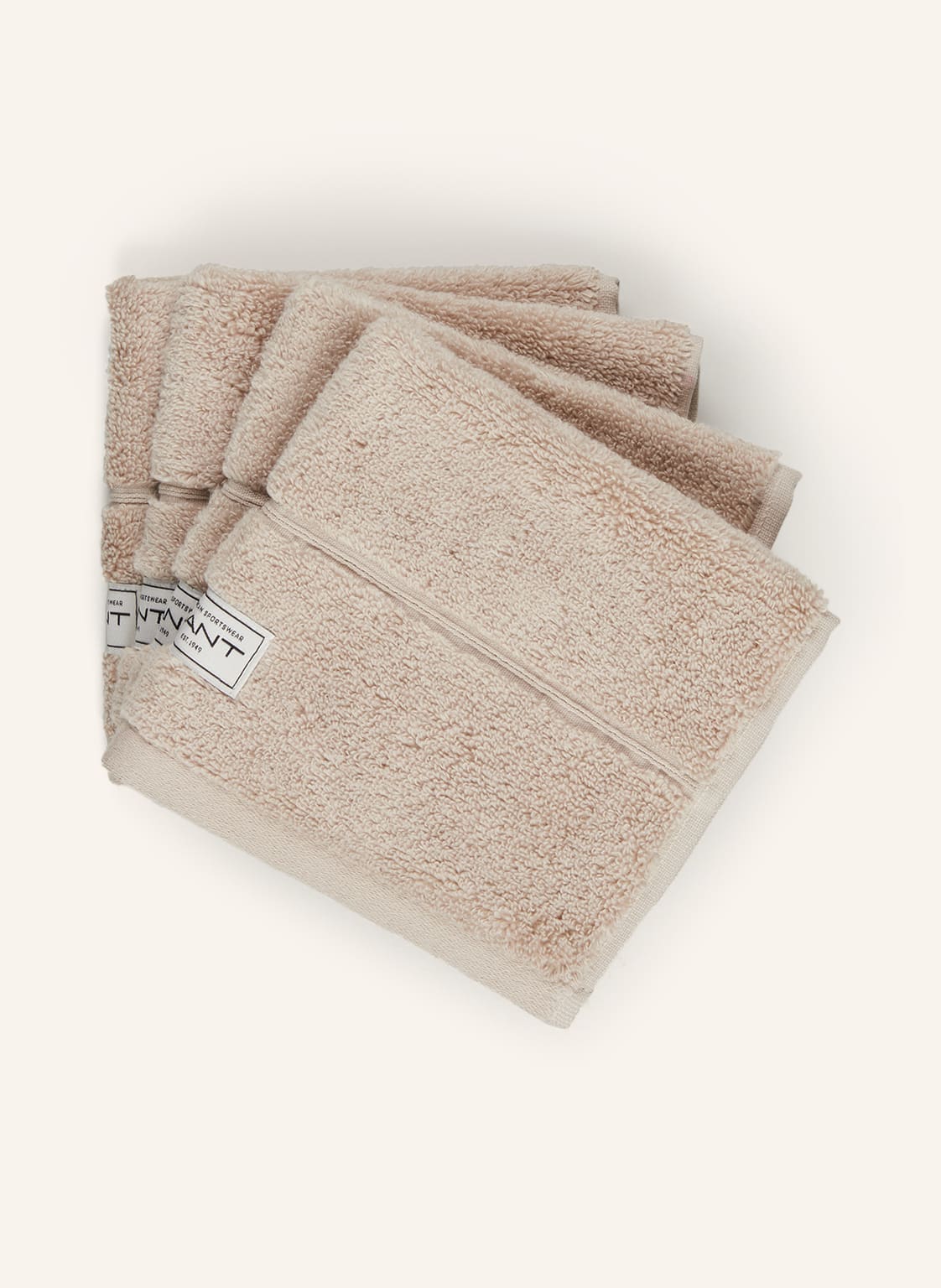 Gant Home 4er-Set Seiftücher beige von GANT HOME