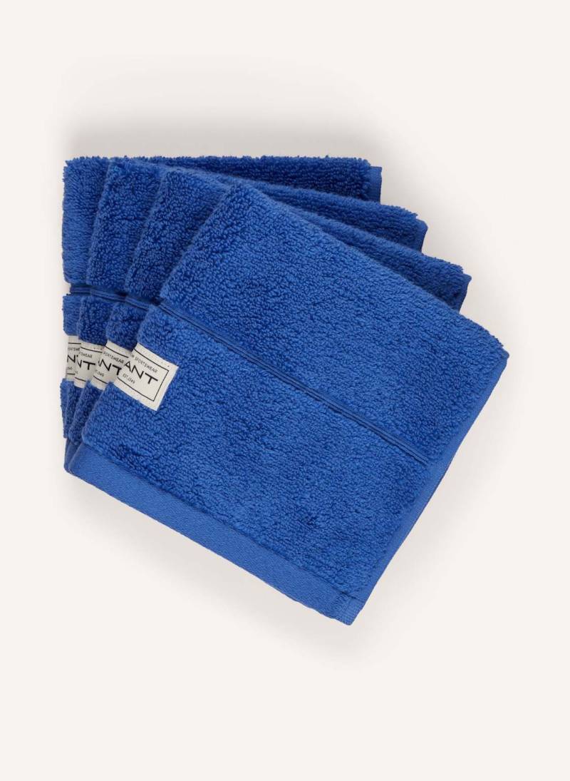 Gant Home 4er-Set Seiftücher blau von GANT HOME