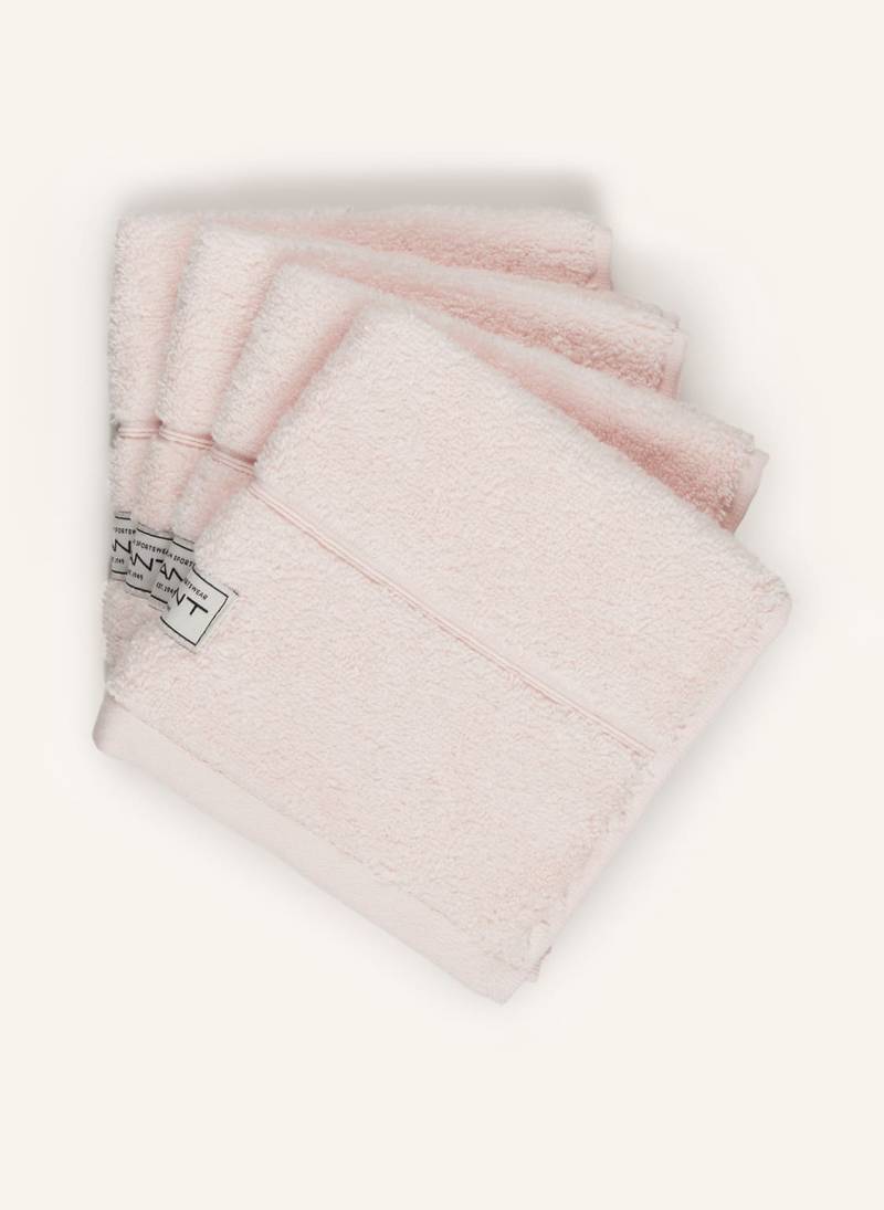 Gant Home 4er-Set Seiftücher rosa von GANT HOME