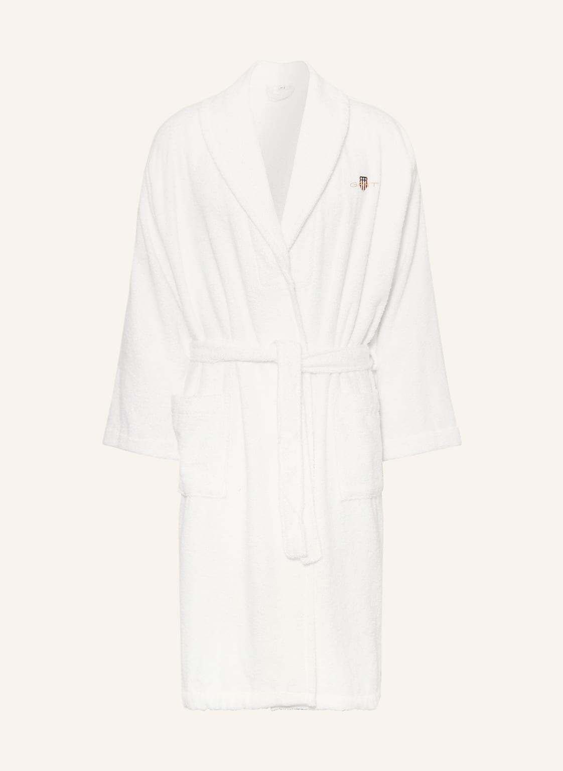 Gant Home Unisex-Bademantel weiss Gant Home Unisex-Bademantel weiss von GANT HOME