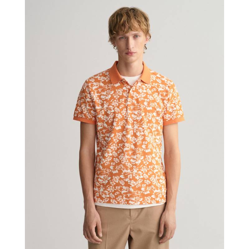 Poloshirt, Kurzarm Herren Orange  L von GANT