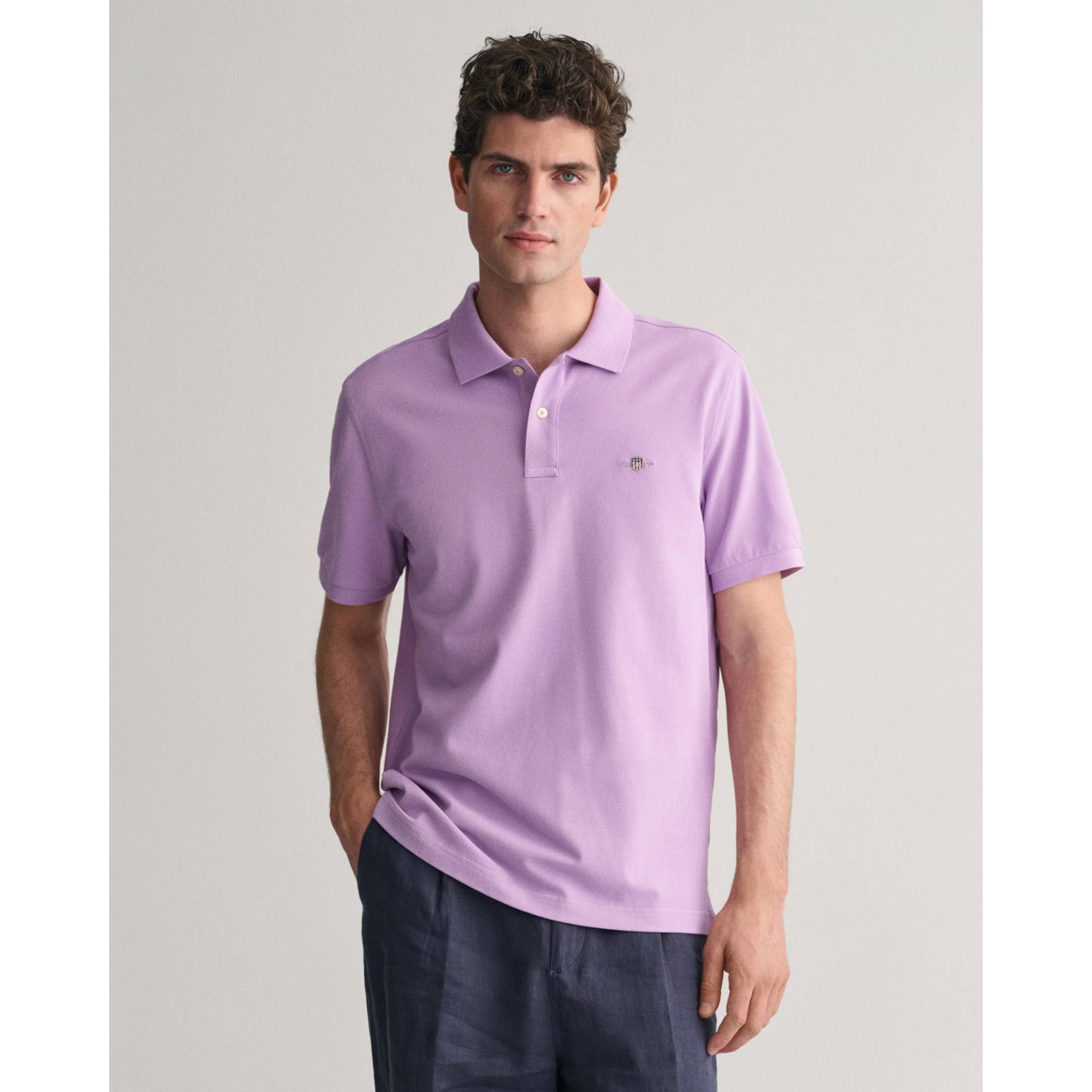 Gant - Polo Shirt, für Herren, Flieder, Größe L von Gant