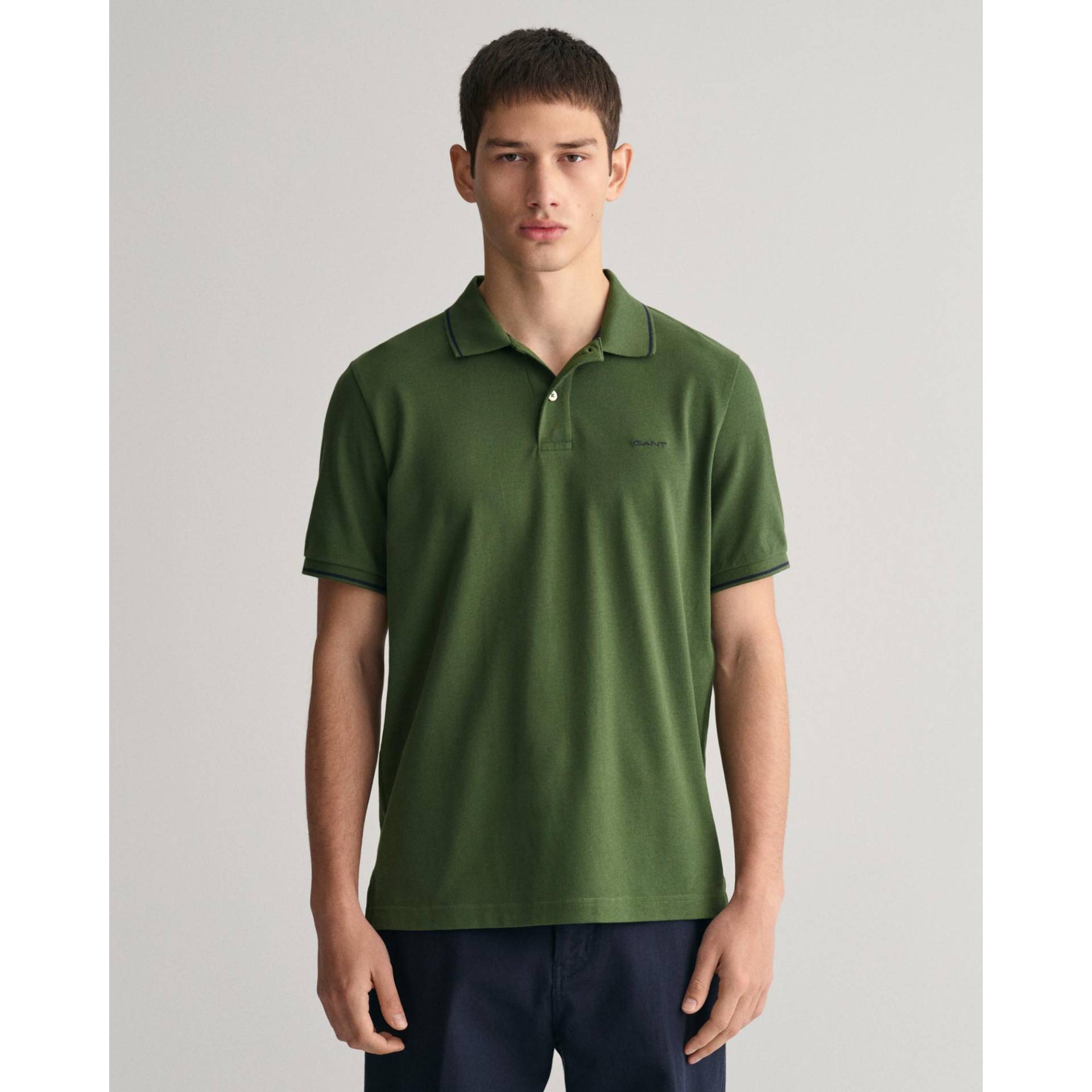 Poloshirt, Kurzarm Herren Grün 3XL von GANT