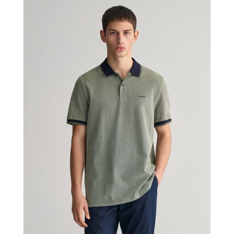 Poloshirt, Kurzarm Herren Grün L von GANT