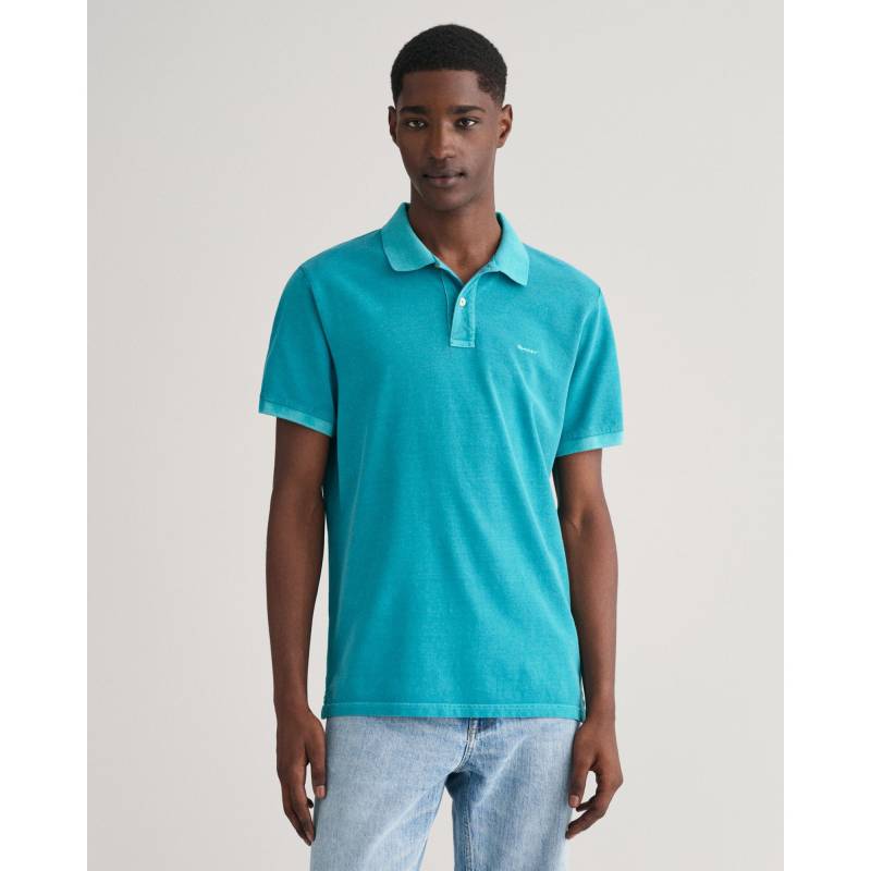 Poloshirt, Kurzarm Herren Türkisblau L von GANT