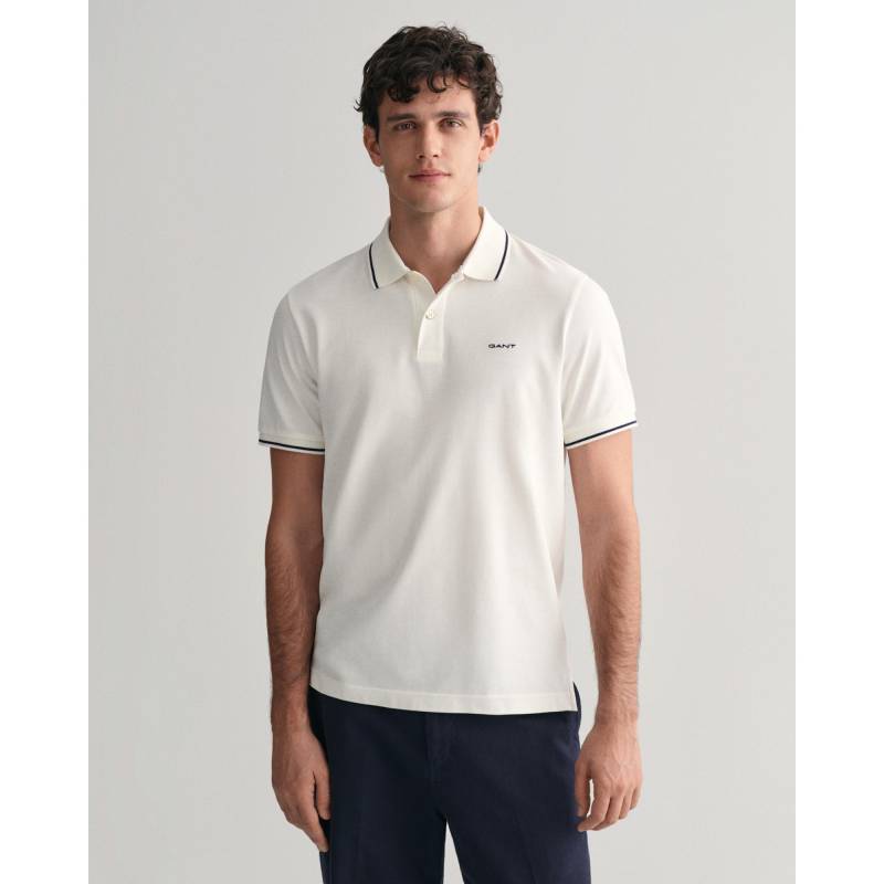 Gant - Poloshirt, kurzarm, für Herren, Weiss, Größe M von Gant