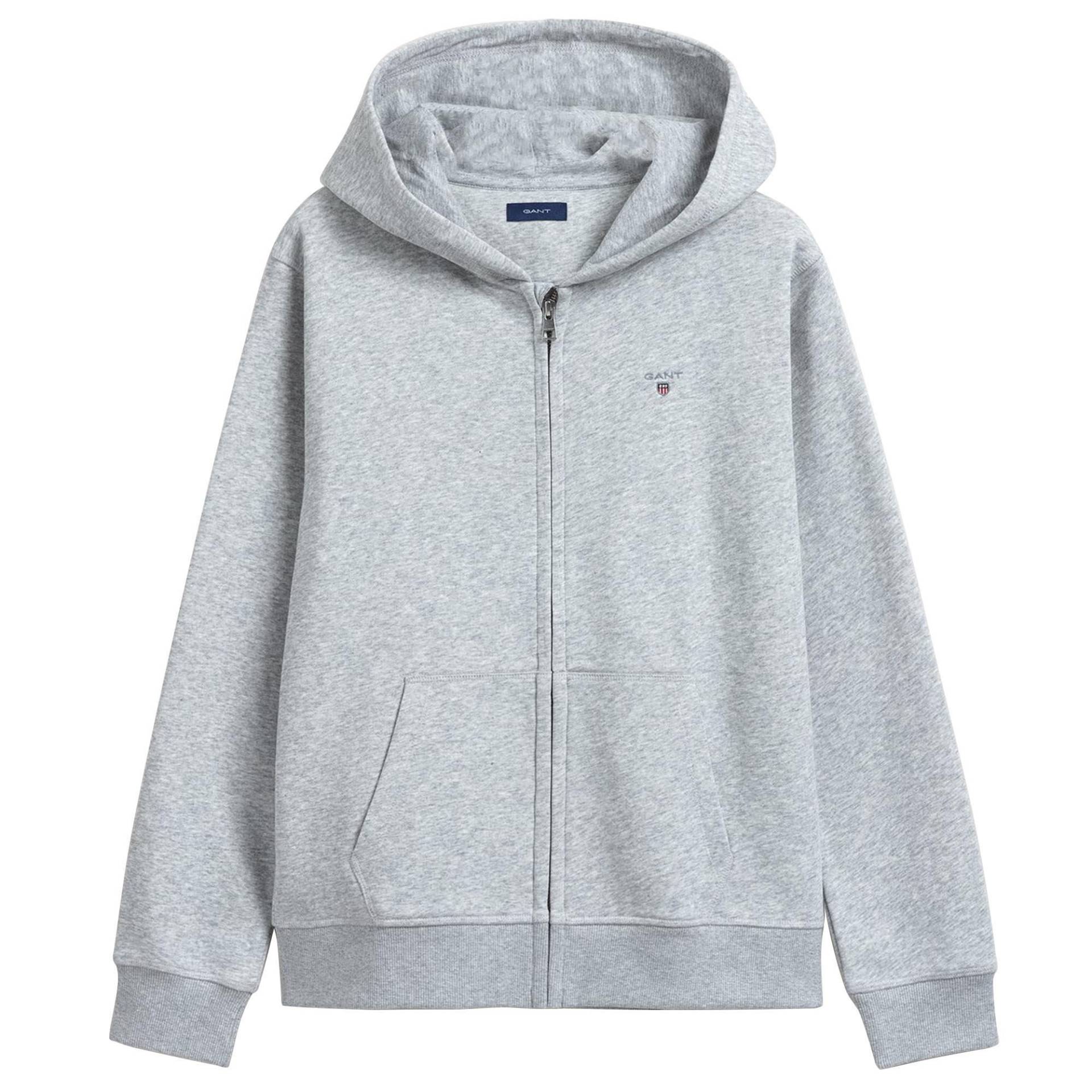 Sweatjacke Bequem Sitzend-the Original Full Zip Sweat Hoodie Mädchen Taubengrau 134/140 von GANT