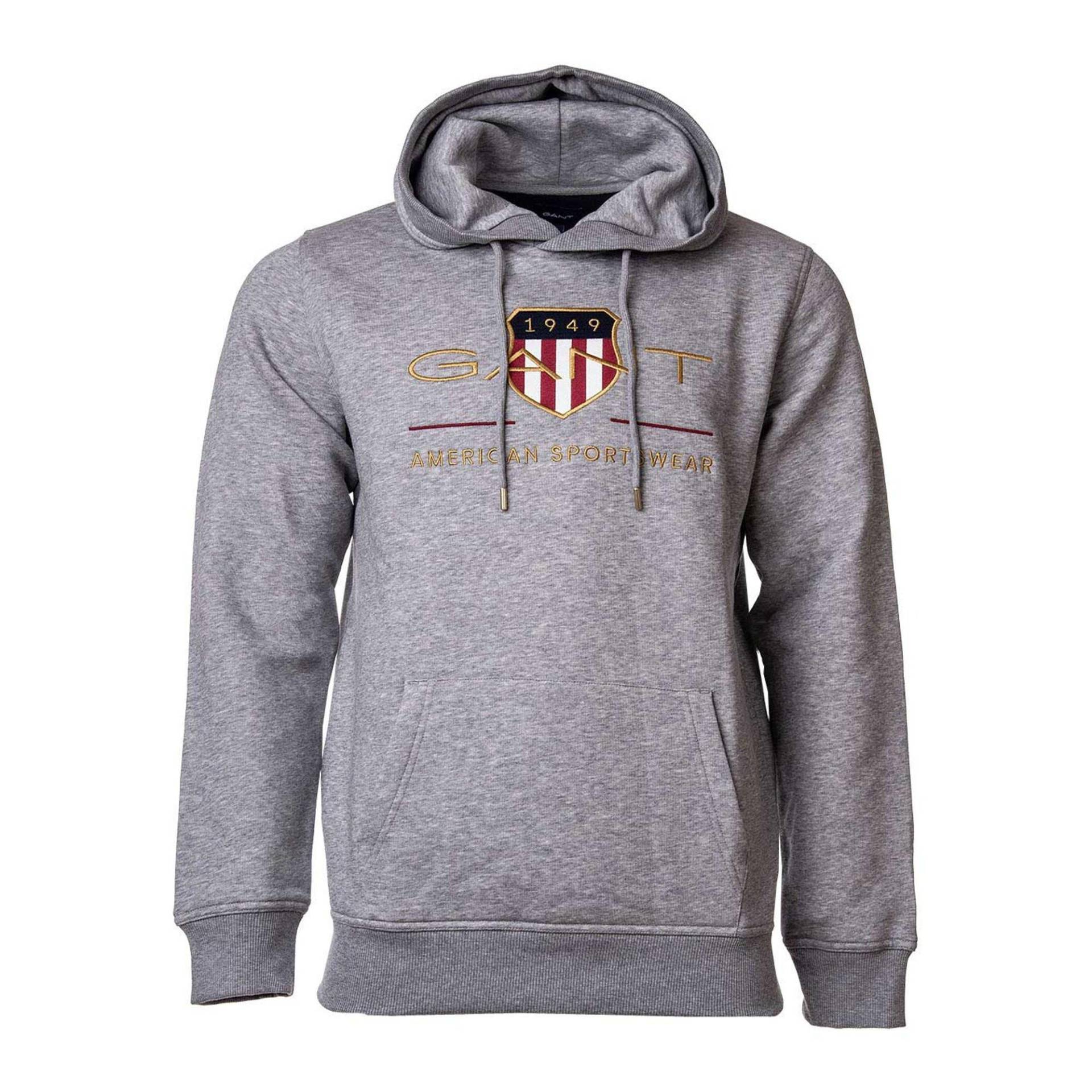 Sweatshirt Bequem Sitzend Herren Grau 5XL von GANT