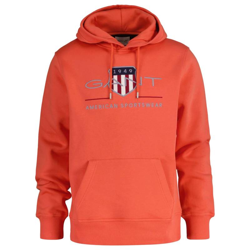 Sweatshirt Bequem Sitzend-regular Archive Shield Hoodie Herren Orange 4XL von GANT