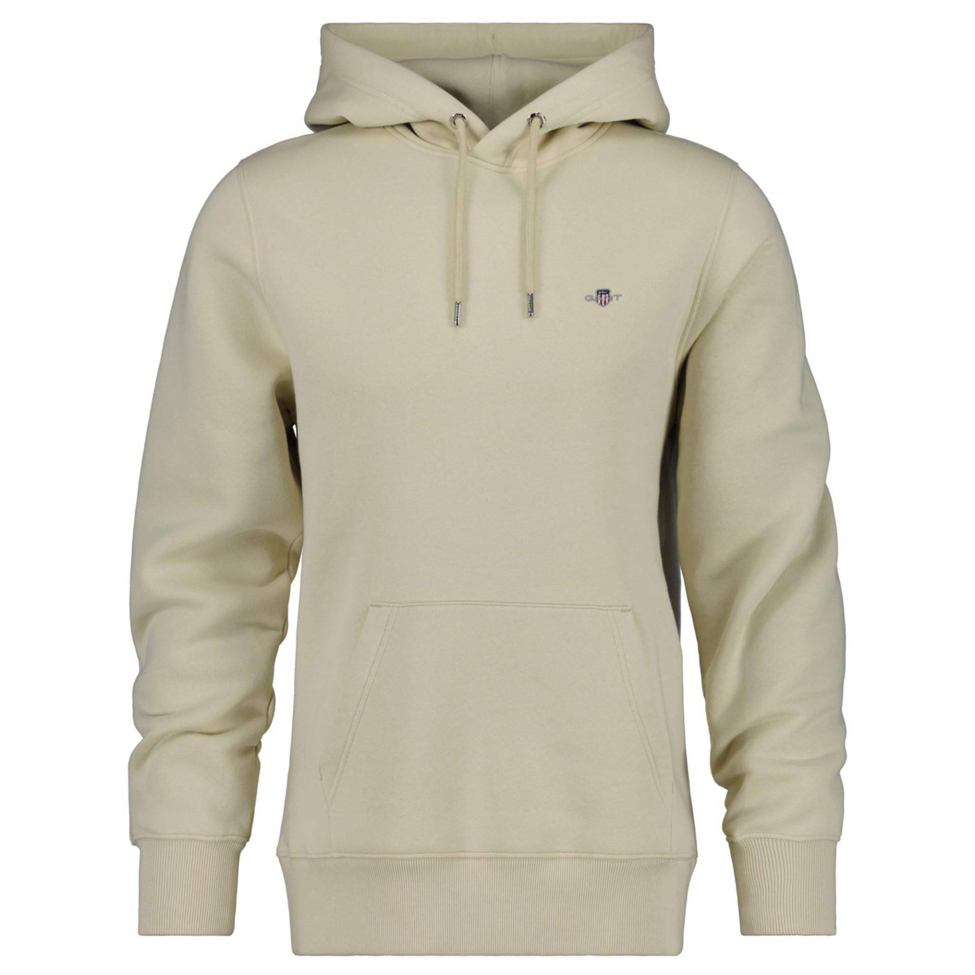 Sweatshirt Bequem Sitzend-regular Shield Hoodie Herren Beige 4XL von GANT