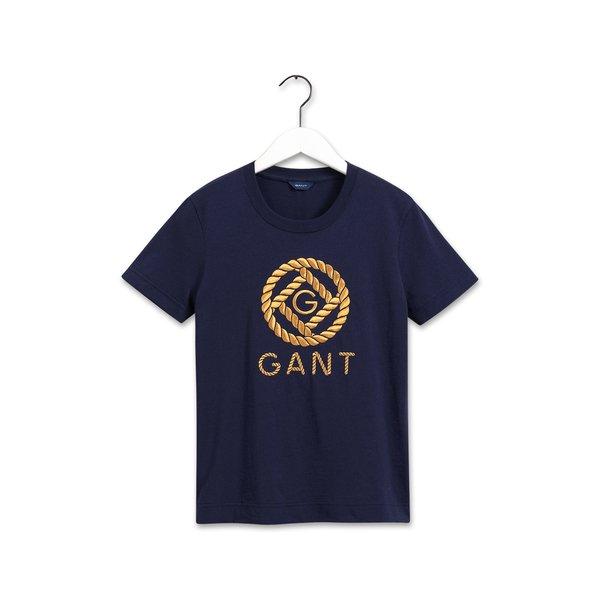 T-shirt, Kurzarm Damen Dunkelblau M von GANT