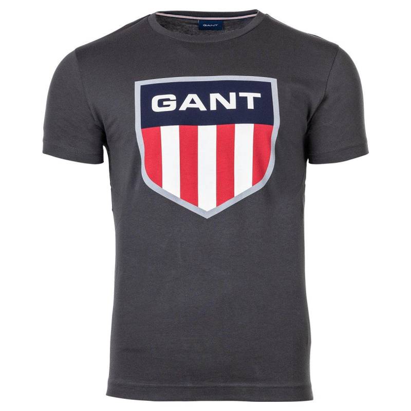 T-shirt Bequem Sitzend Herren Grau S von GANT