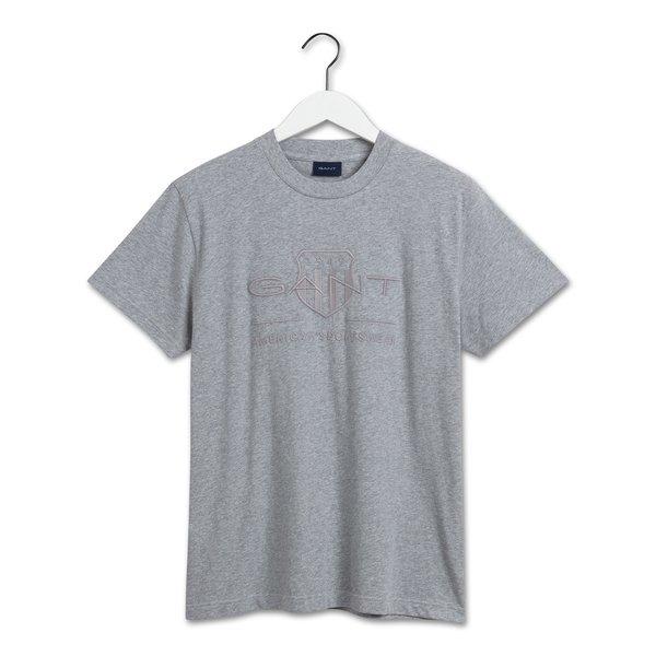 Gant - T-Shirt, für Damen, Grau, Größe XL von Gant