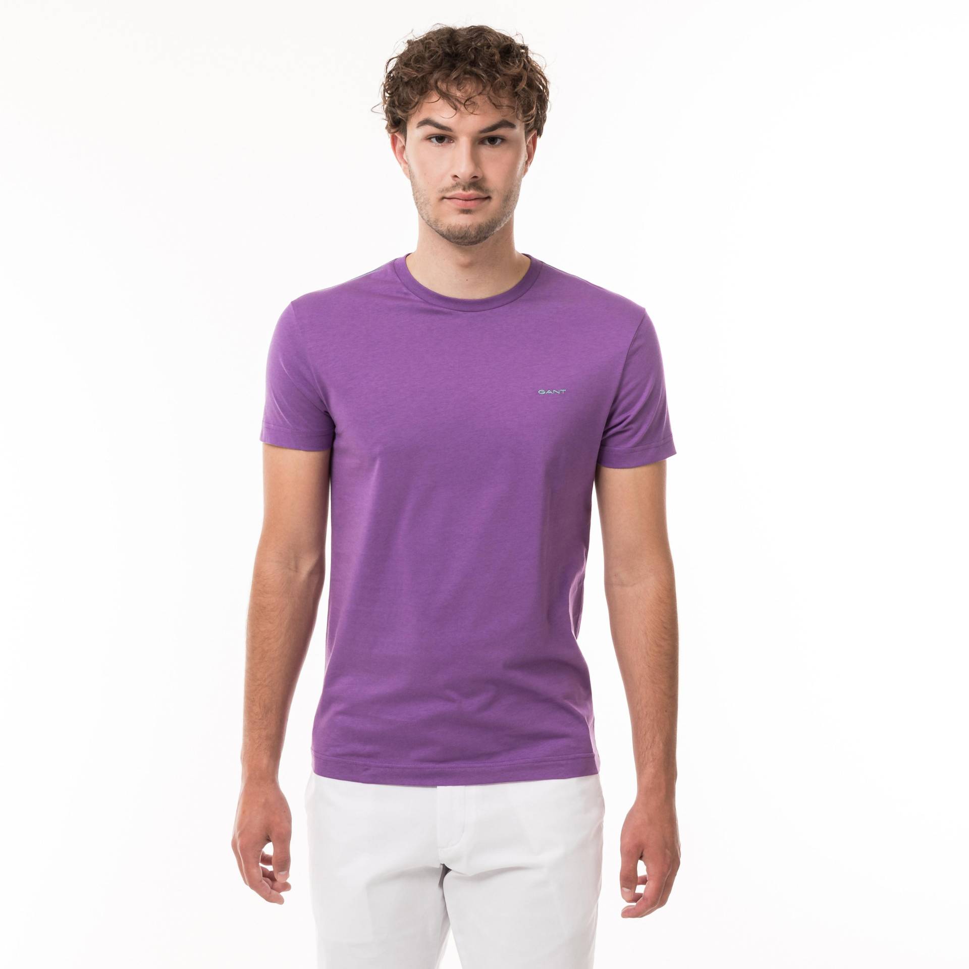 T-shirt Herren Violett L von GANT