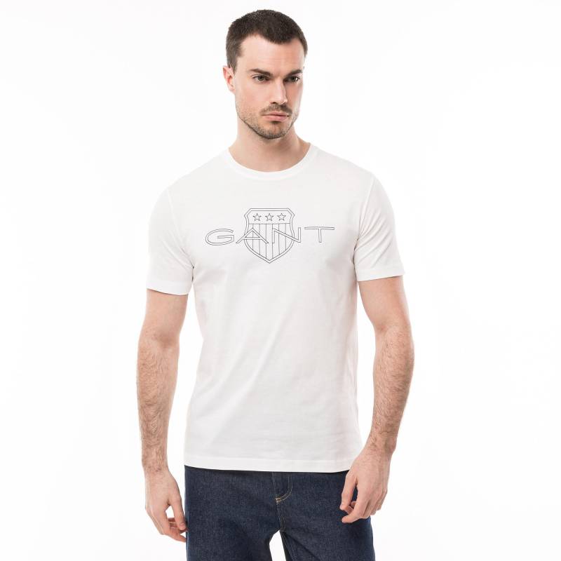 Gant - T-Shirt, für Herren, Weiss, Größe L von Gant