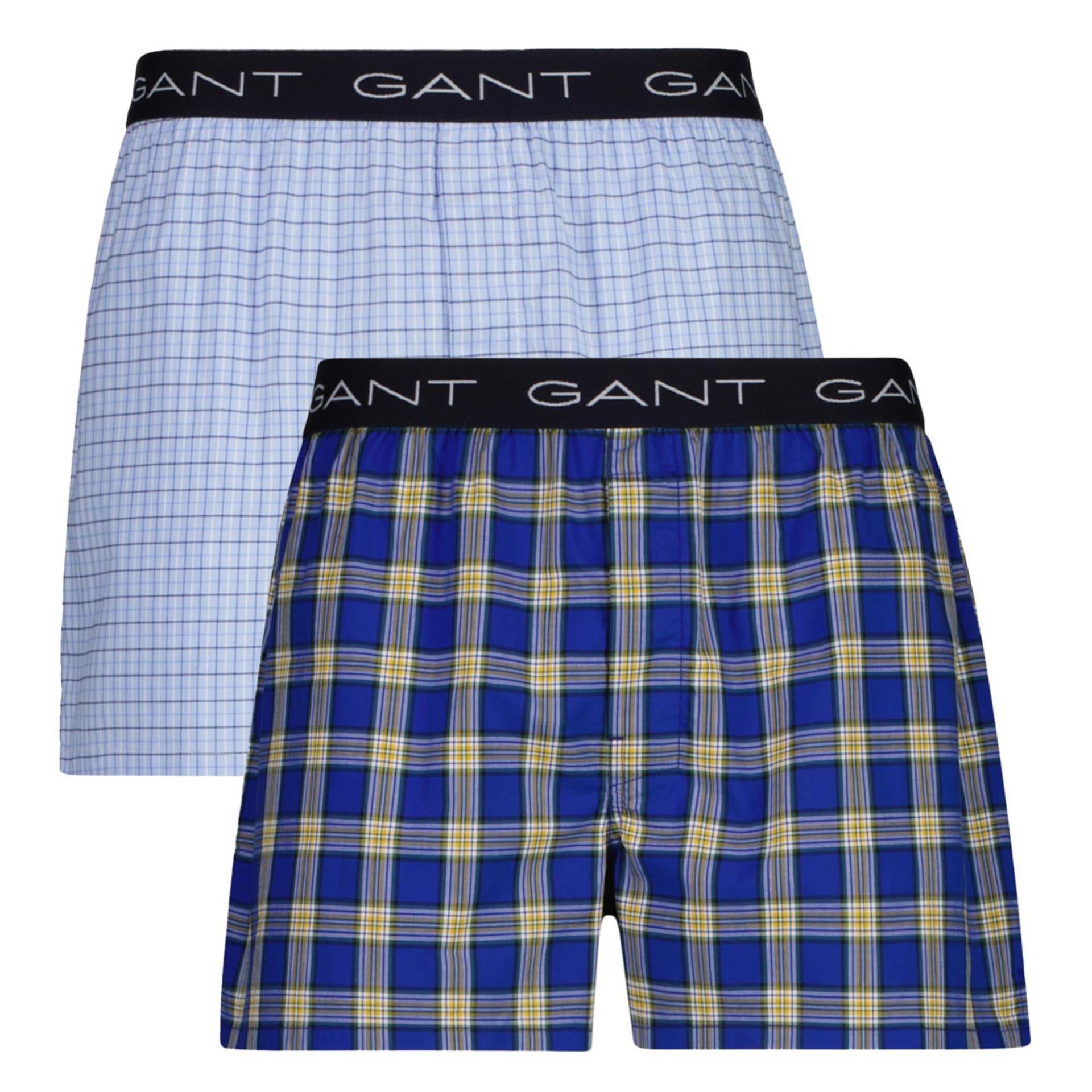 Web-boxershorts Locker Sitzend Herren Blau XL von GANT