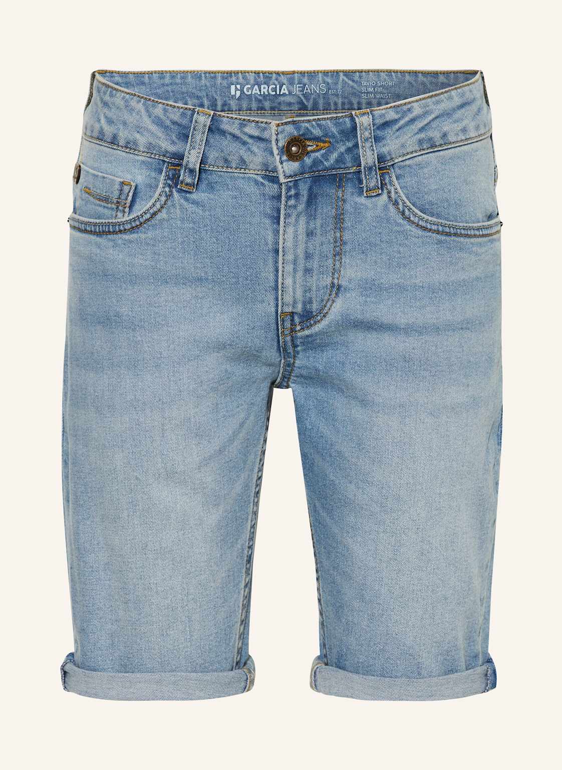 Garcia Jeansshorts Slim Fit blau von GARCIA