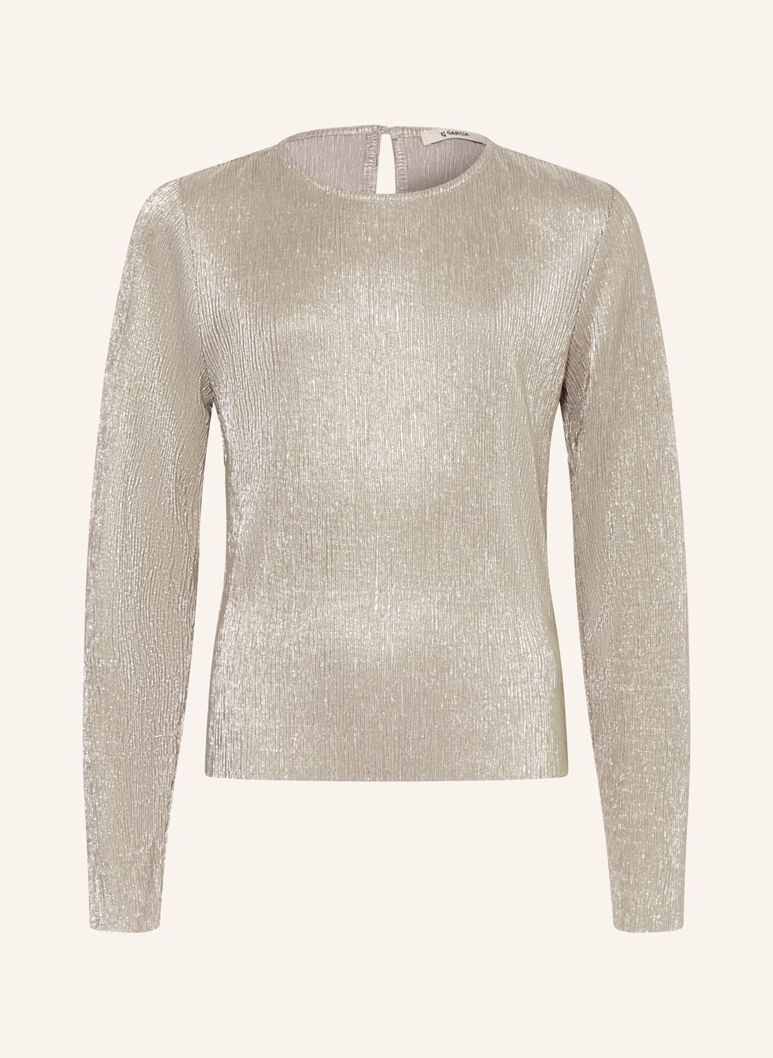 Garcia Longsleeve Mit Glitzergarn silber von GARCIA