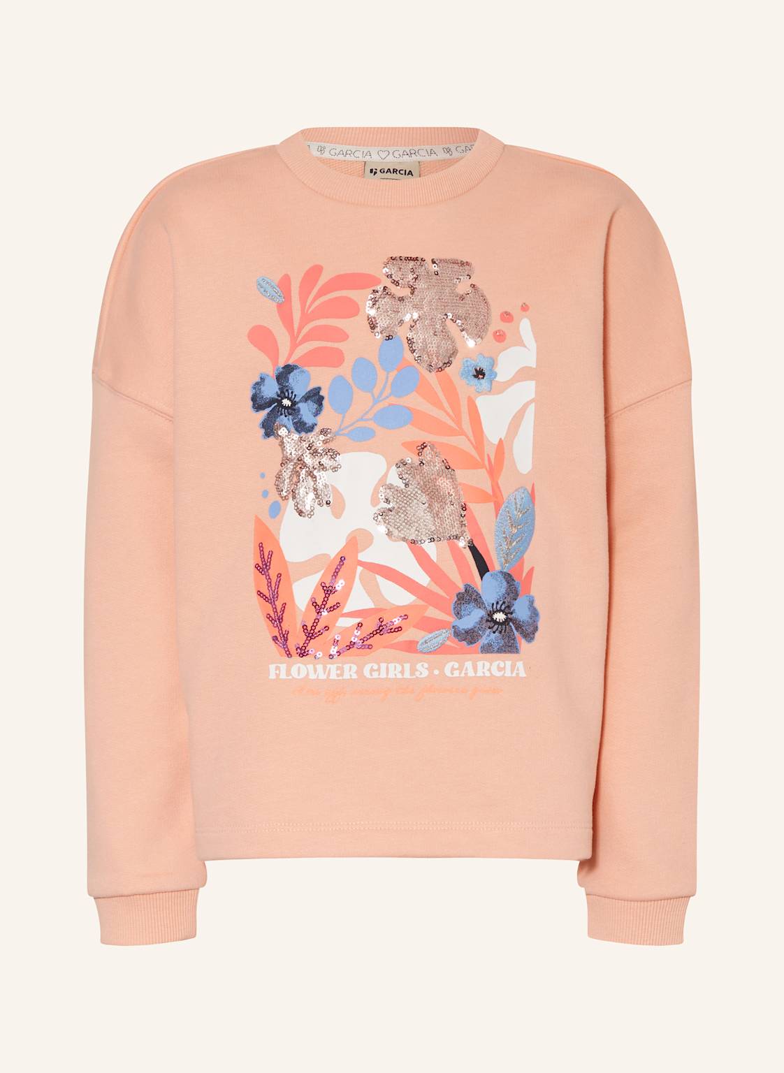 Garcia Sweatshirt Mit Pailletten orange Garcia Sweatshirt Mit Pailletten orange von GARCIA