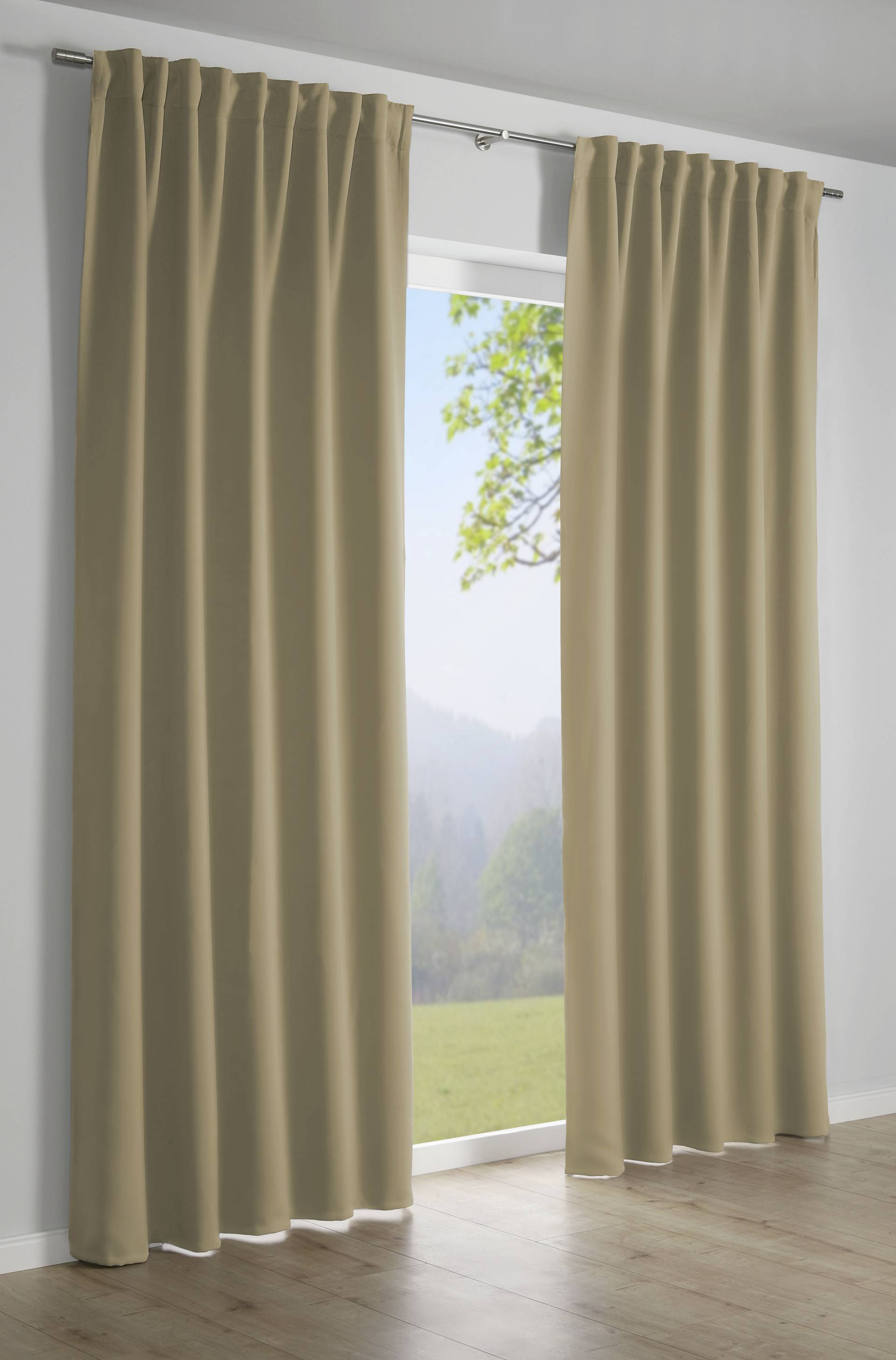 GARDINIA Gardine »Schal mit Gardinenband Dimout«, (1 St.), Stoff Dimout GARDINIA Gardine »Schal mit Gardinenband Dimout«, (1 St.), Stoff Dimout von GARDINIA