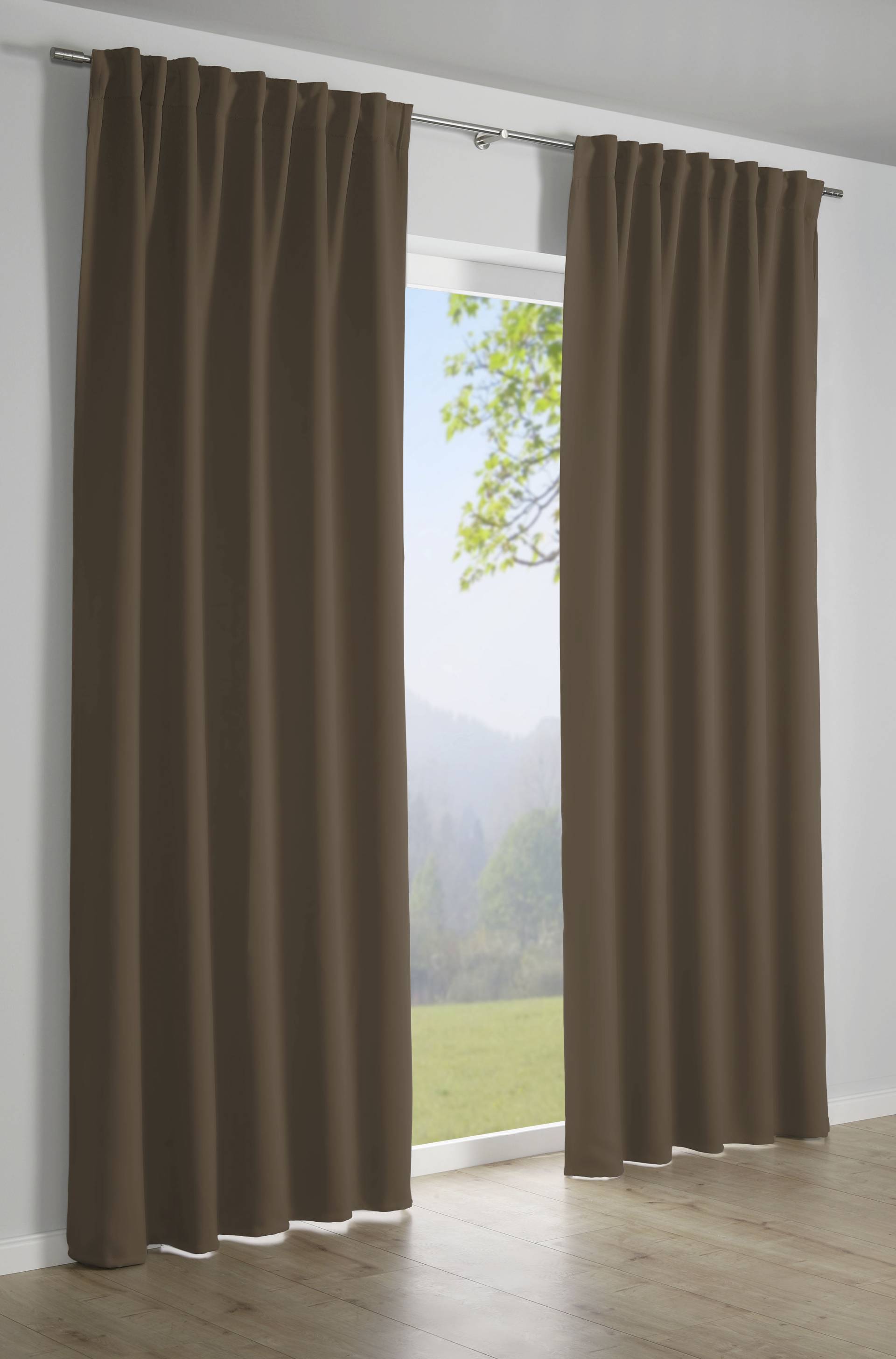 GARDINIA Gardine »Schal mit Gardinenband Dimout«, (1 St.), Stoff Dimout GARDINIA Gardine »Schal mit Gardinenband Dimout«, (1 St.), Stoff Dimout von GARDINIA