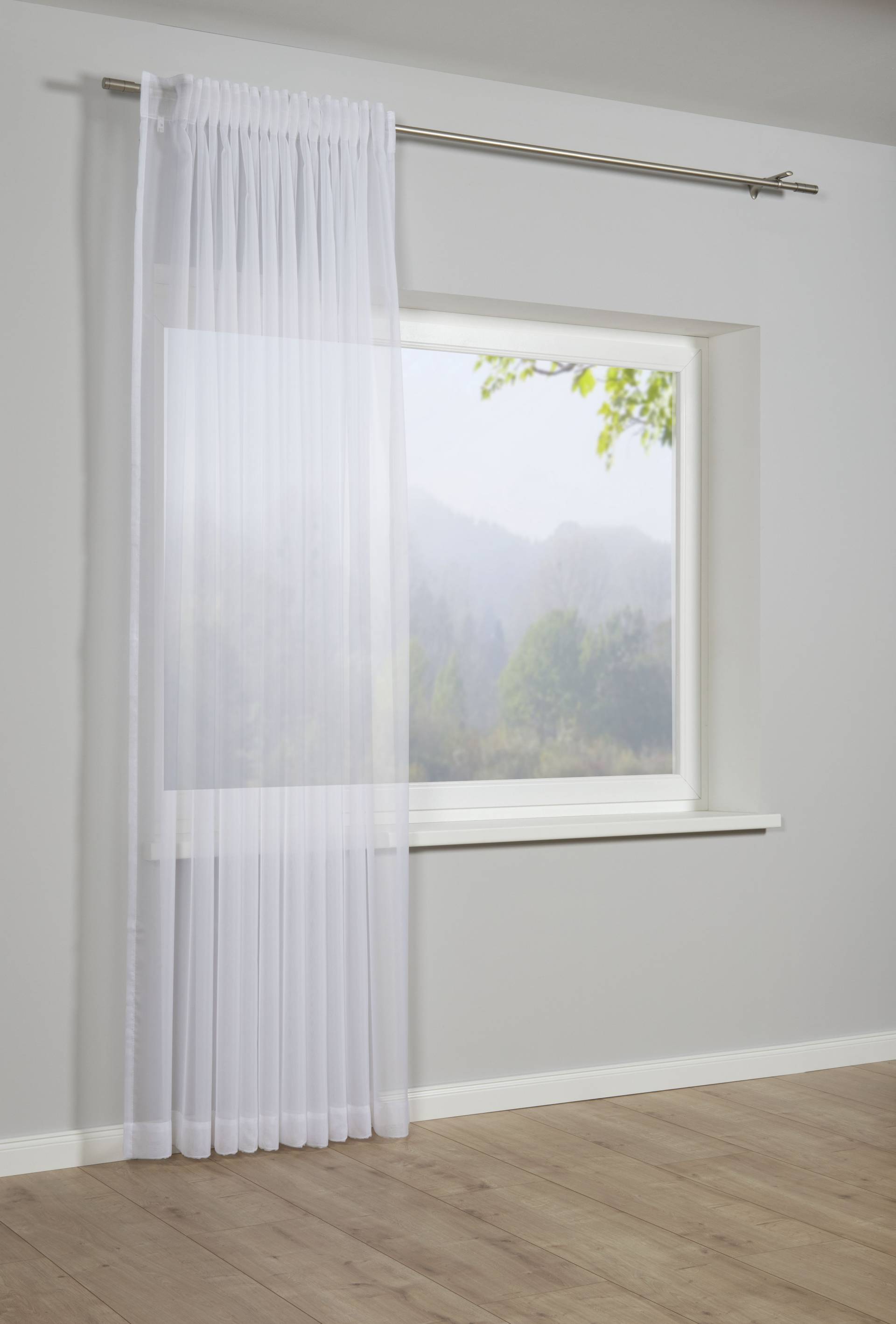 GARDINIA Gardine »Schal mit Gardinenband Voile Uni«, (1 St.), Stoff Voile Uni GARDINIA Gardine »Schal mit Gardinenband Voile Uni«, (1 St.), Stoff Voile Uni von GARDINIA