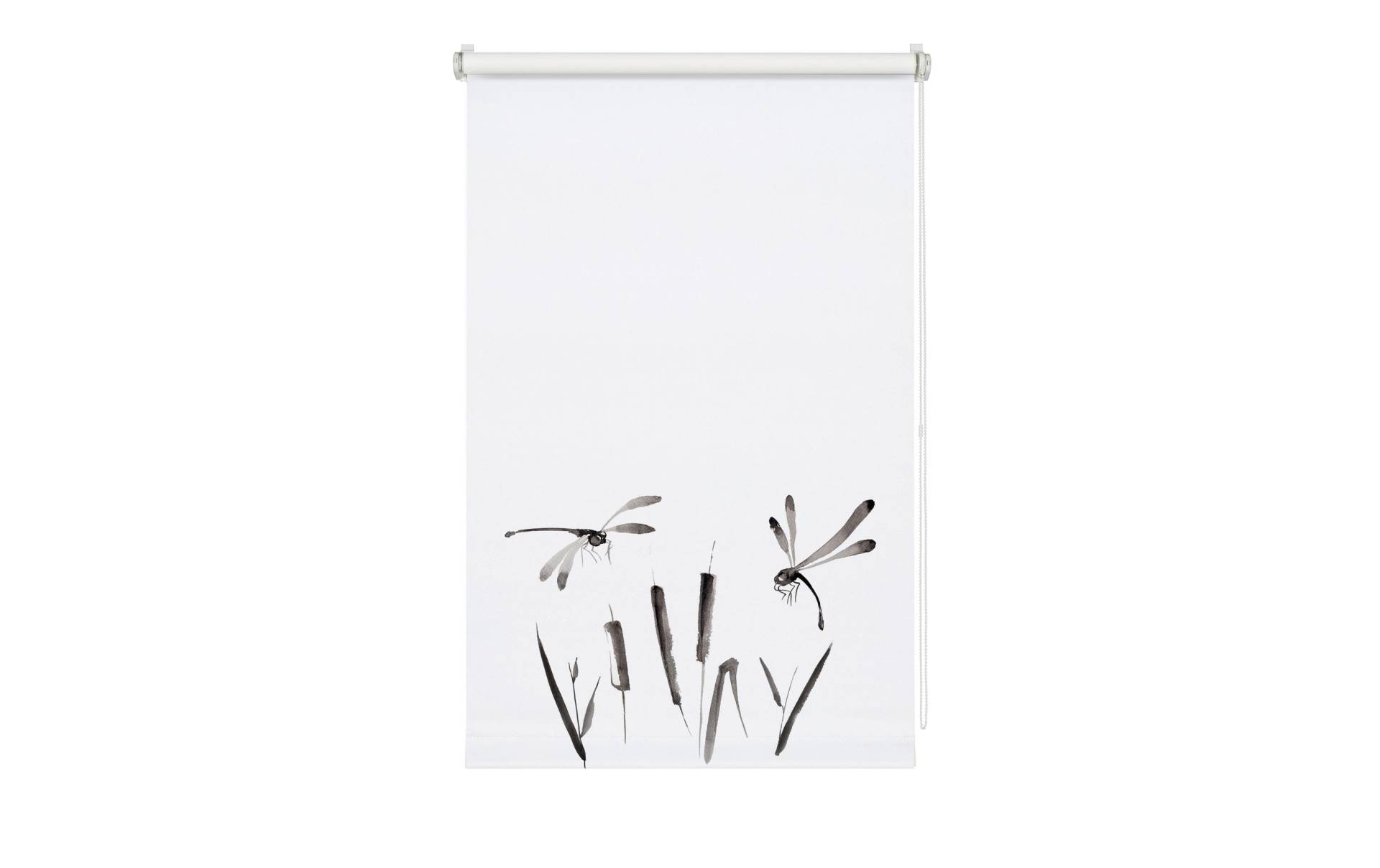 GARDINIA Rollo »Japandi Dragonfly 60 x 150 cm, Grau/Weiss« von GARDINIA