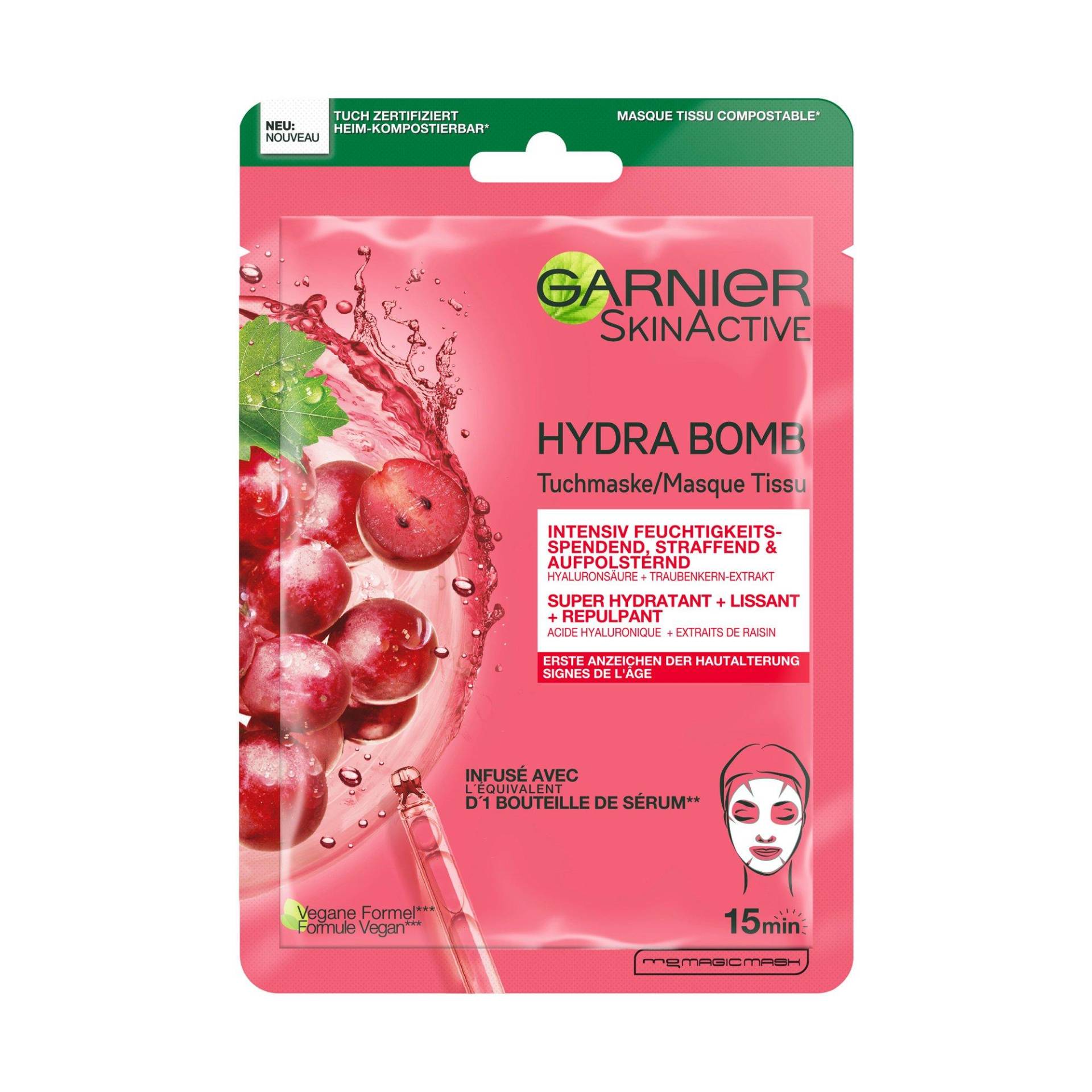 Skinactive Hydra Bomb Tuchmaske Intensiv Straffend Damen  1 pezzo von GARNIER SKIN ACTIVE