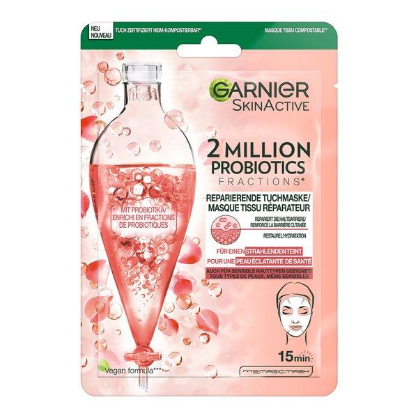 2 Millionen Probiotics Reparierende Tuchmaske – Für Einen Strahlenden Teint Damen  22g von GARNIER