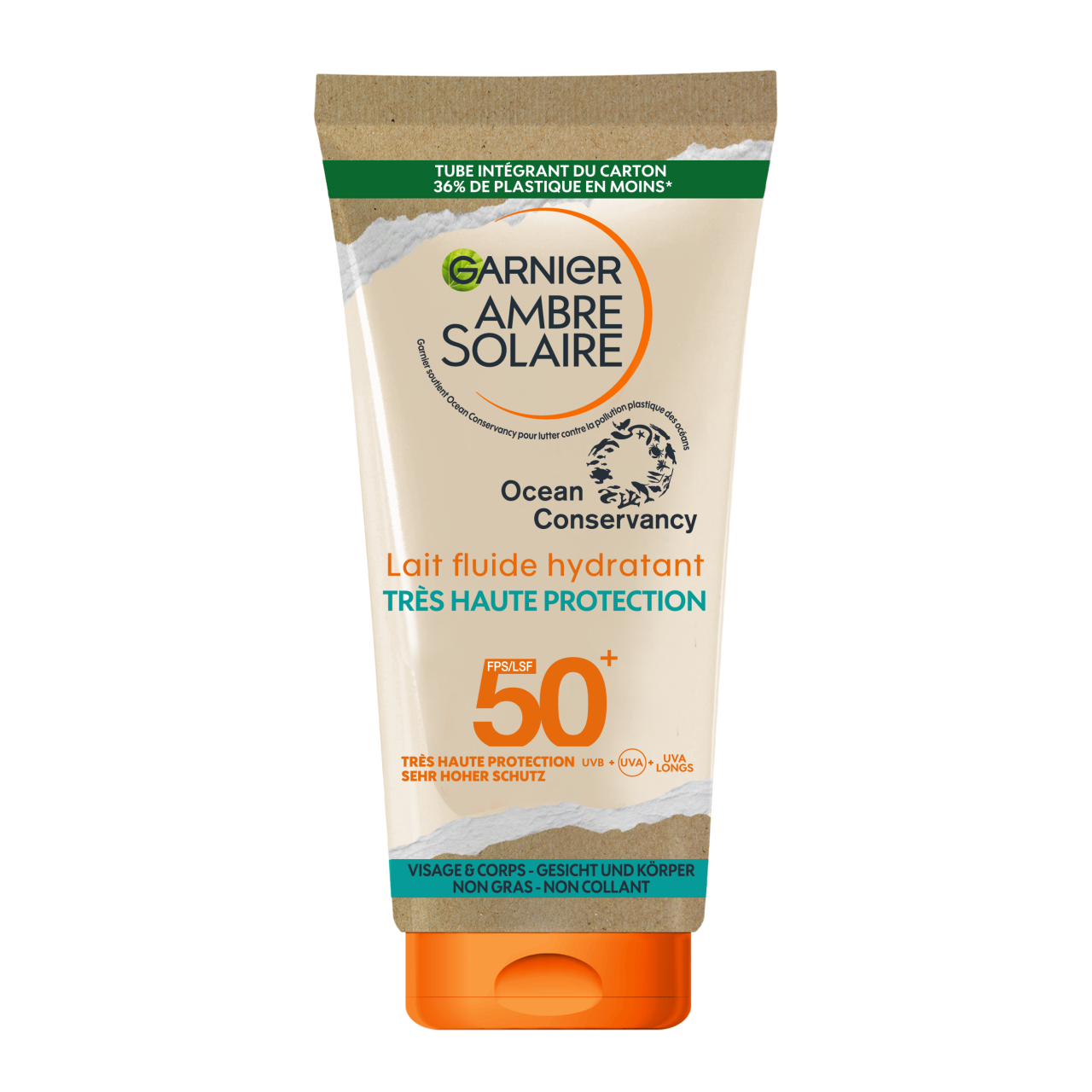 Ambre Solaire - Feuchtigkeitsspendende Flüssigmilch Eco-pack Spf 50+ von GARNIER