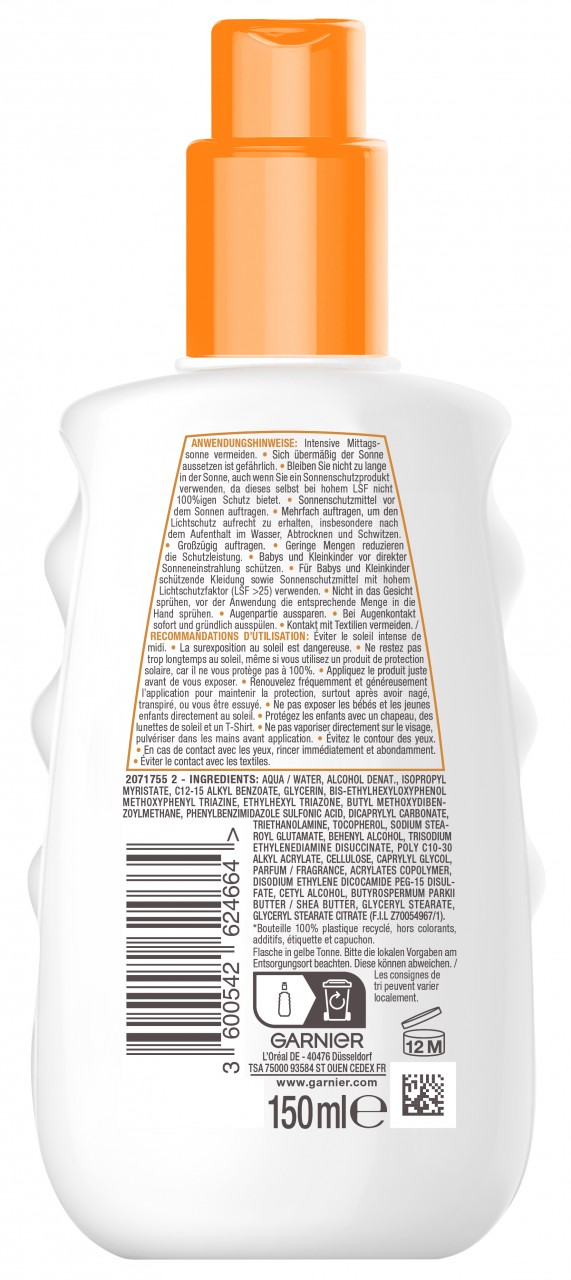 Ambre Solaire - Hydra Protect+ Sonnenschutz-spray 24h Lsf 50 Ambre Solaire - Hydra Protect+ Sonnenschutz-spray 24h Lsf 50 von GARNIER
