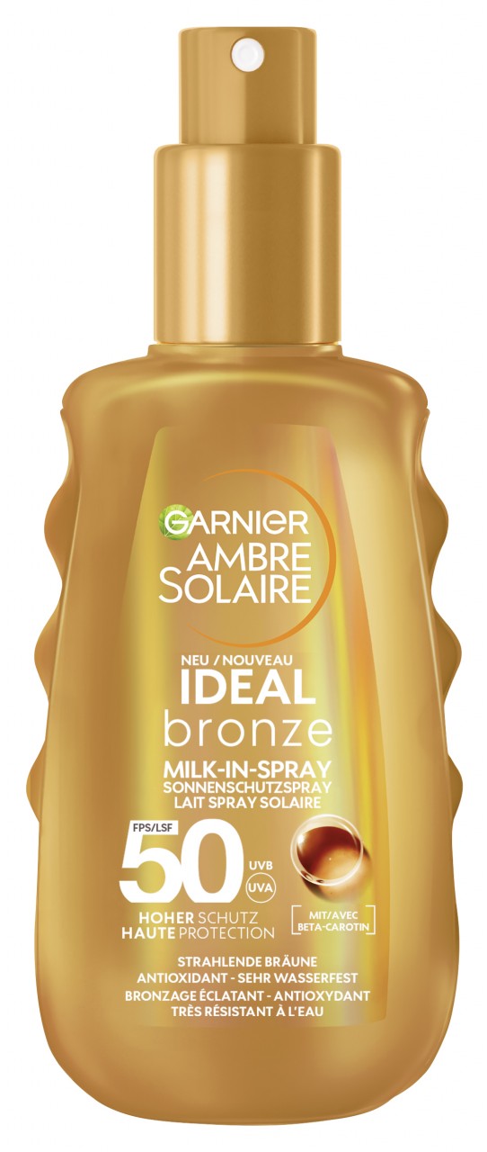 Ambre Solaire - Ideal Bronze Milk-in-Spray Sonnenschutzspray mit LSF 50 von GARNIER