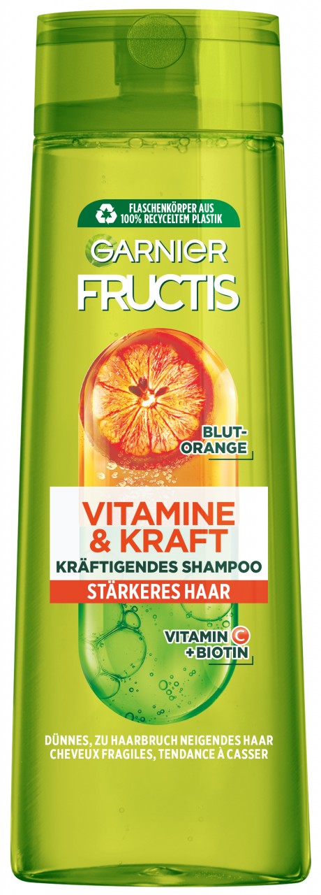 Fructis - Vitamine & Kraft kräftigendes Shampoo Blutorange von GARNIER