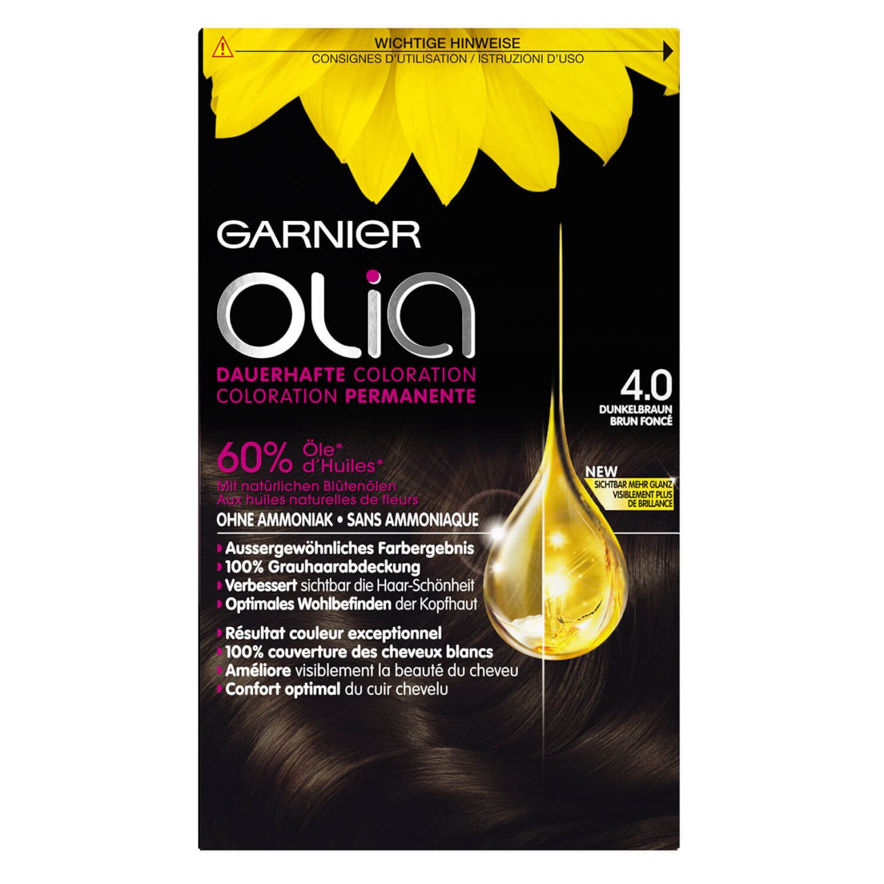 Olia - 4.0 Dunkelbraun von GARNIER