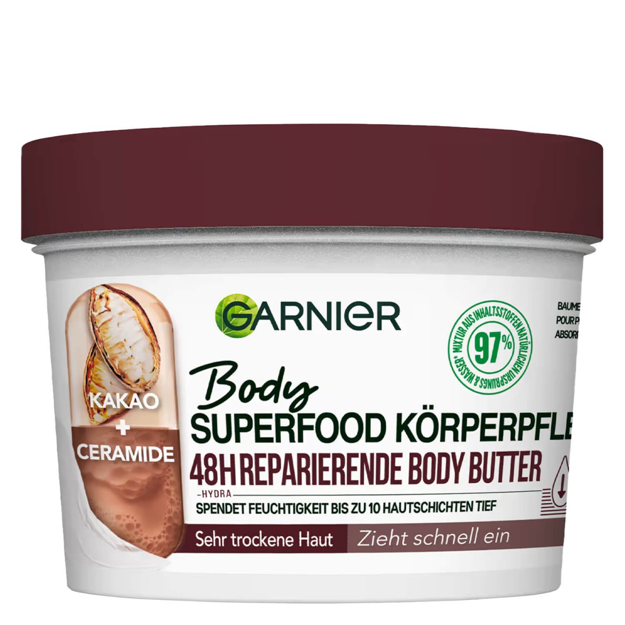 Skinactive Body - Body Superfood 48H Body Butter Kakao + Ceramide von GARNIER