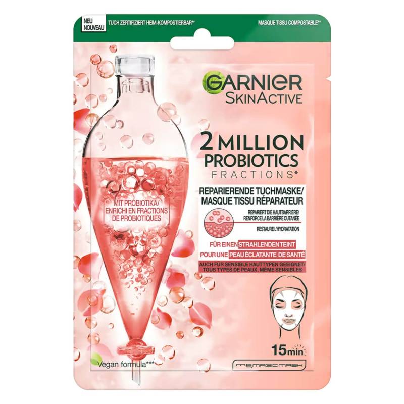 Skinactive Face - 2 Million Probiotics reparierende Tuchmaske von GARNIER