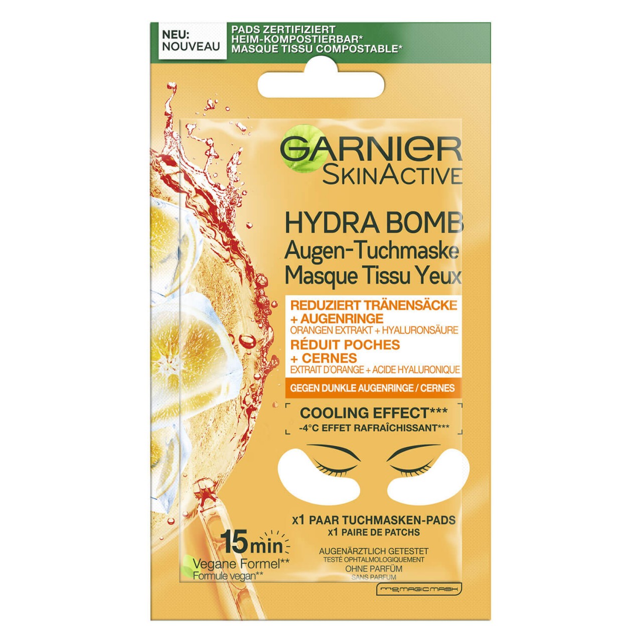 Skinactive Face - Hydra Bomb Augen-Tuchmaske von GARNIER