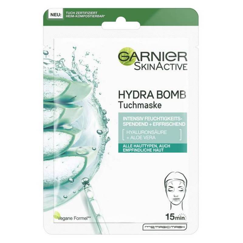 Skinactive Face - Hydra Bomb Tuchmaske Aloe Vera von GARNIER