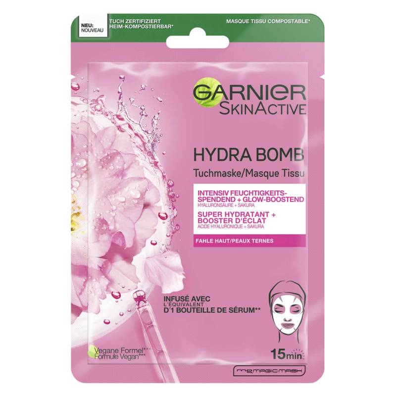 Skinactive Face - Hydra Bomb Tuchmaske Sakura von GARNIER