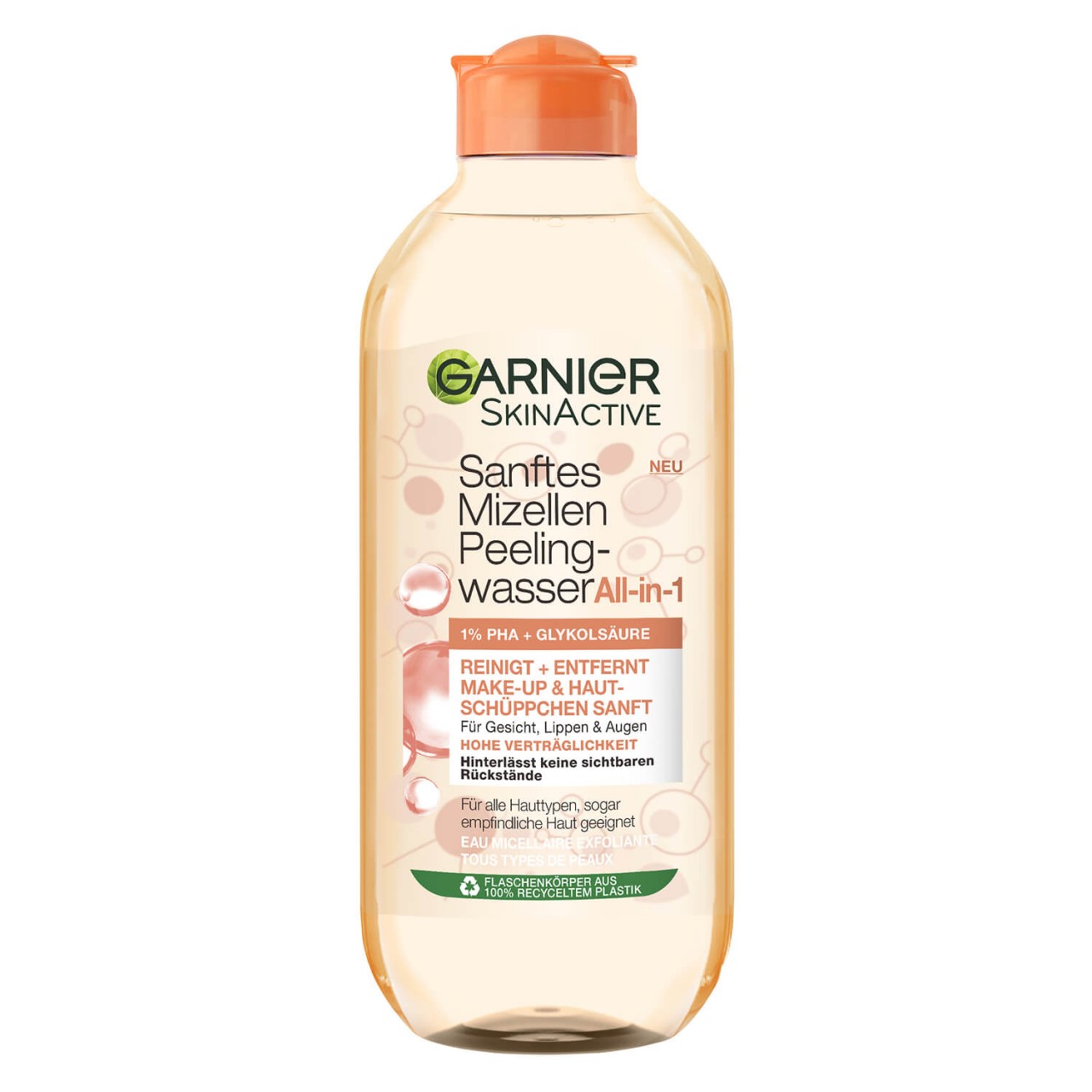 Skinactive Face - Sanftes Mizellen Reinigungswasser All-in-1 mit Peeling Effekt von GARNIER