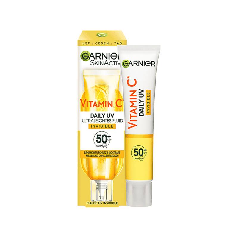 Skinactive Vitamin C Tägliches Sonnenfluid Invisible Mit Lsf 50+ Damen  40ml von GARNIER