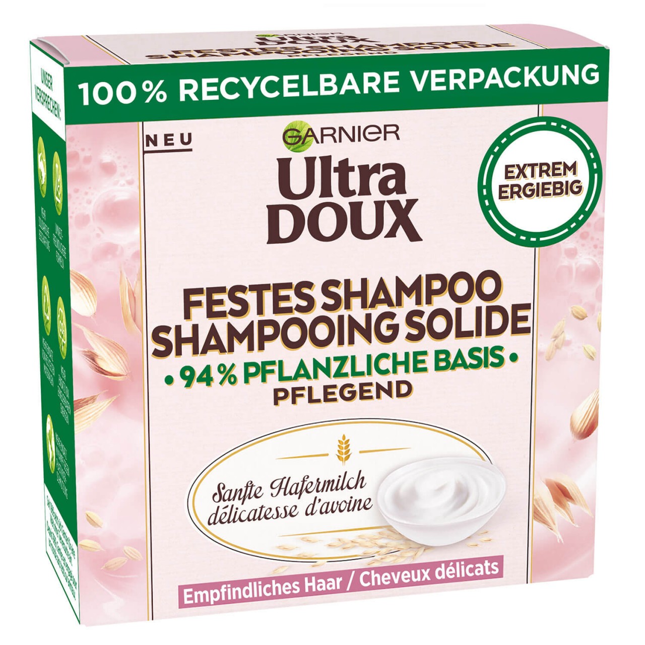 Ultra Doux Haircare - Sanfte Hafermilch Beruhingendes Festes Shampoo von GARNIER