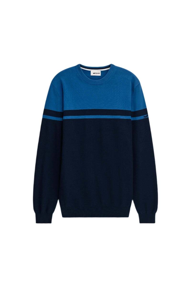 GAS Strickpullover »Gas Pullover Avier Round Neck« von GAS