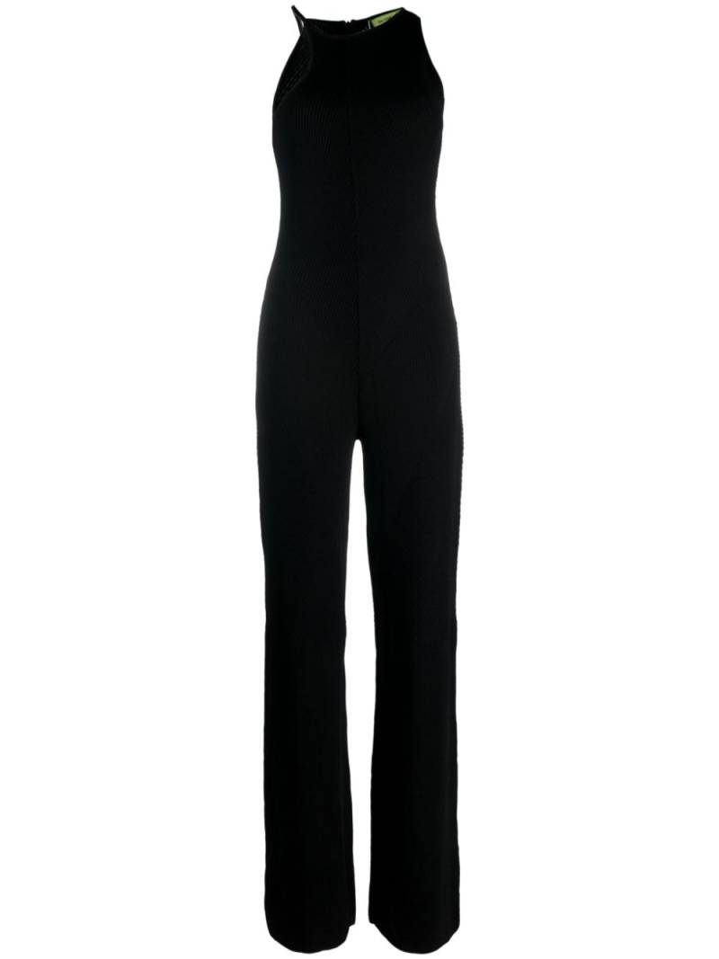 GAUGE81 Casona asymmetric ribbed-knit jumpsuit - Black von GAUGE81