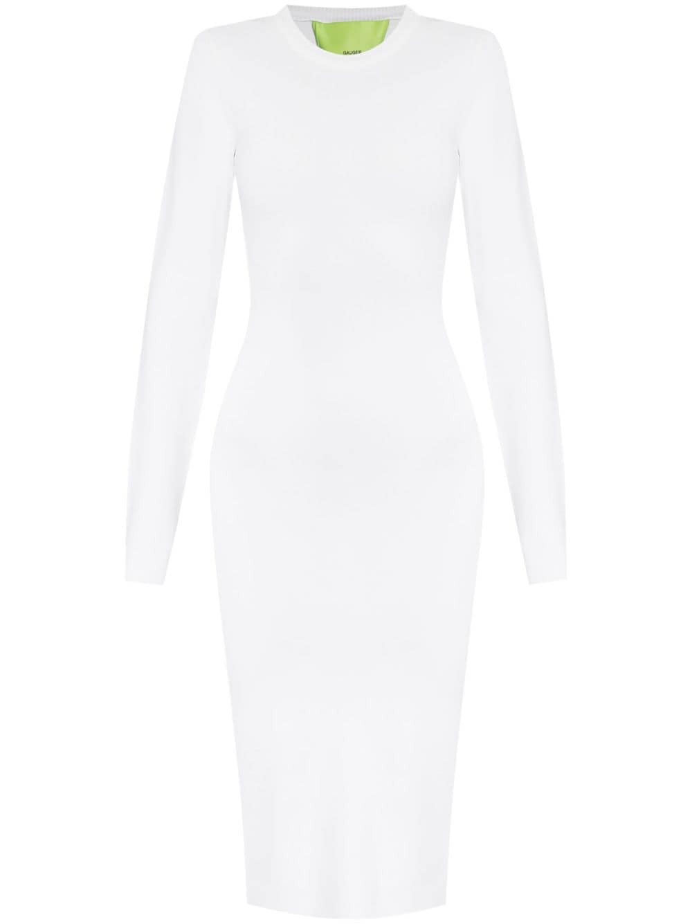 GAUGE81 Huela fine-knit midi dress - White von GAUGE81