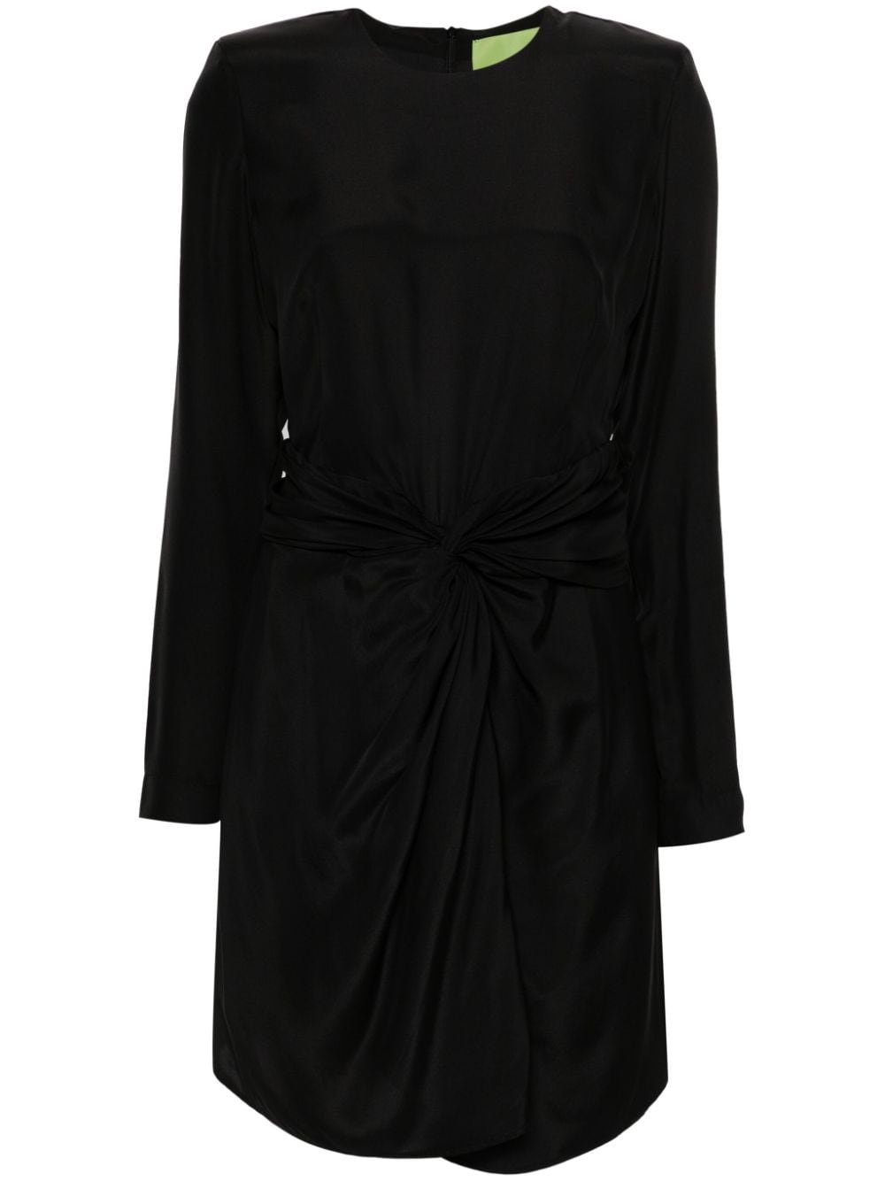 GAUGE81 Izu knot-detailed silk dress - Black von GAUGE81