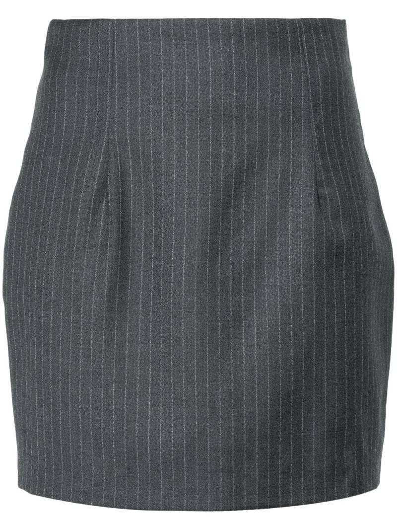 GAUGE81 Mani pinstriped mini skirt - Grey von GAUGE81